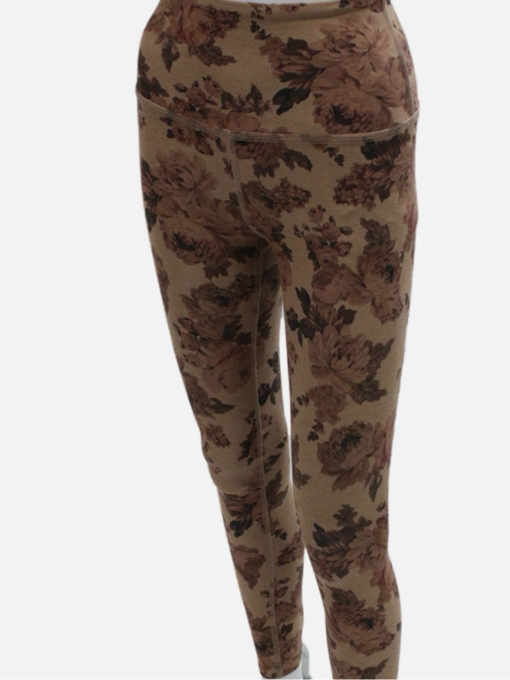 Beyond Yoga Legging - Romantic Floral Print - Brown Legging